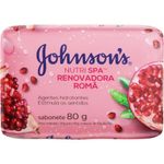 sabonete em barra johnson's nutri spa rejuvenescedora romã 80g