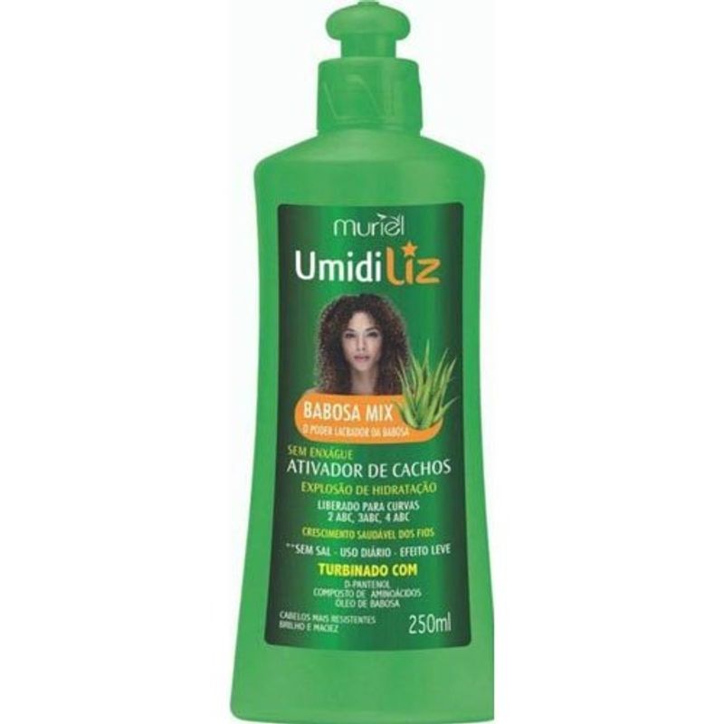 ativador de cachos muriel umidiliz babosa mix 250ml