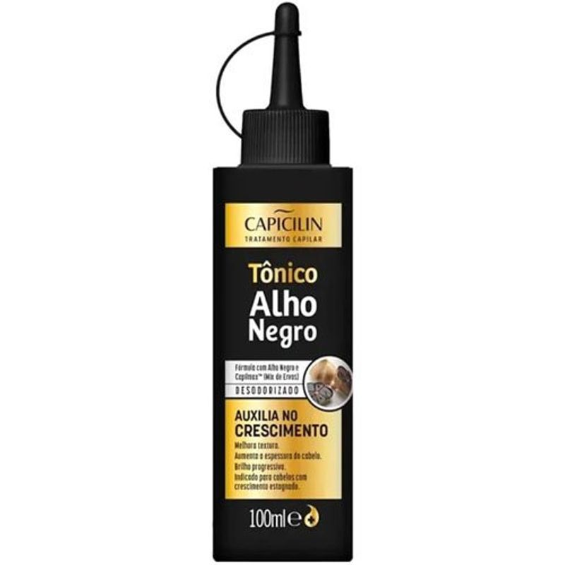 tônico capilar capicilin alho negro crescimento 100ml