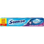 creme dental sorriso tripla limpeza 140g