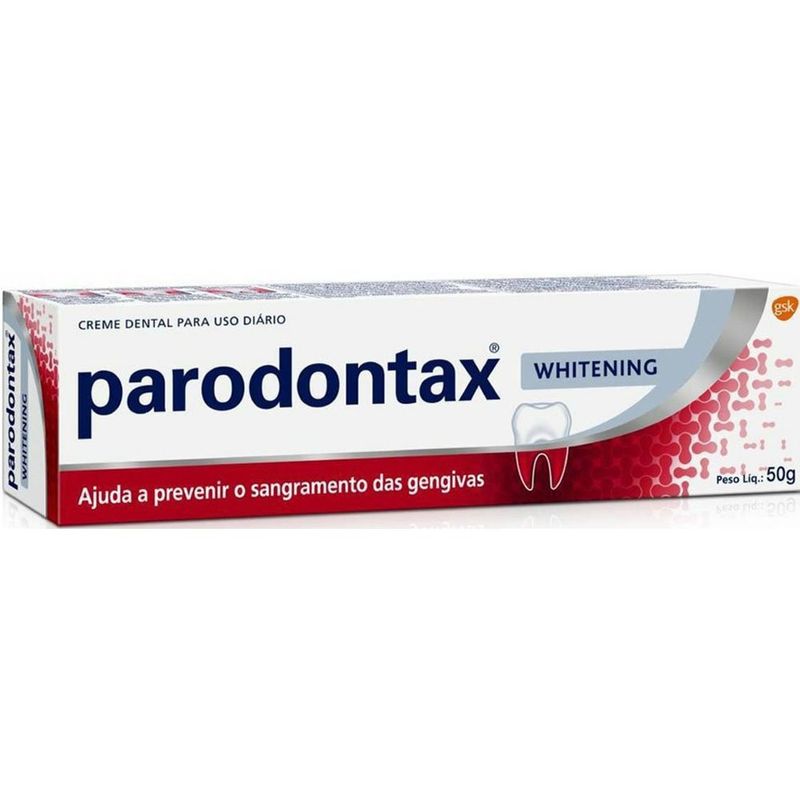 creme dental parodontax whitening branqueador 50g