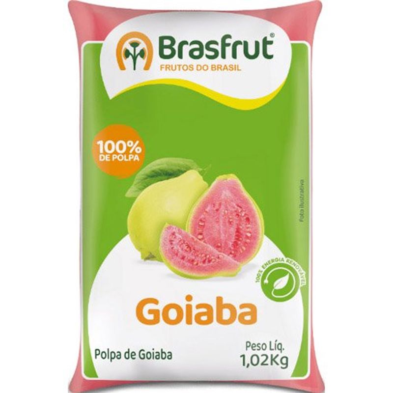 polpa de goiaba brasfrut 1,02kg