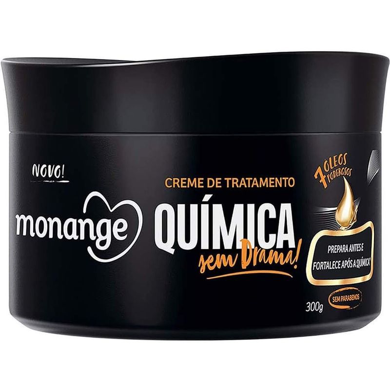 creme de tratamento pré e pós química 300g monange