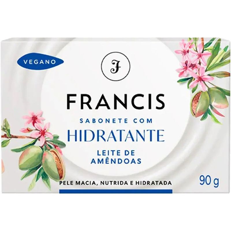 sabonete em barra francis hidratante leite de amêndoas 90g