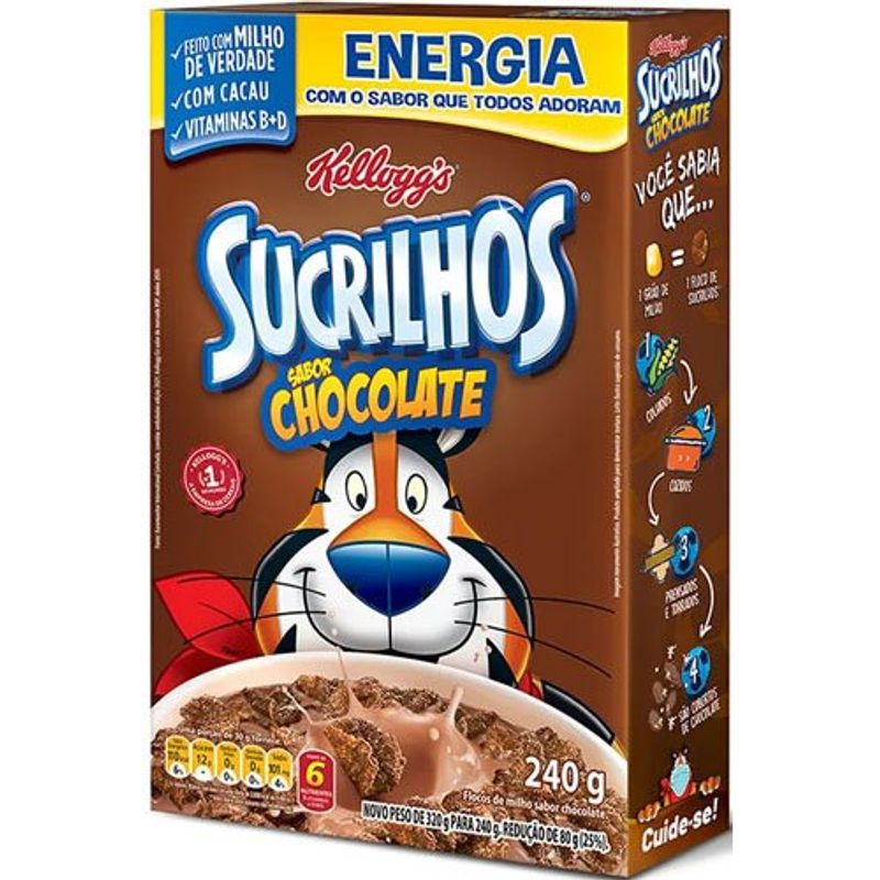 cereal matinal kelloggs sucrilhos chocolate 240g