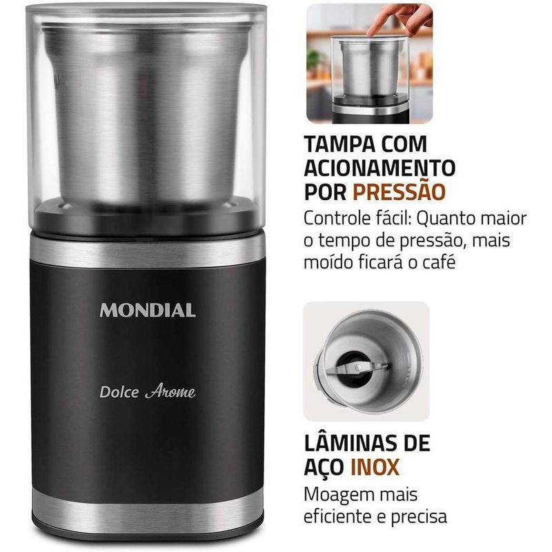 moedor de café mondial mcf-01-bi 75580 127v/60hz (mp)