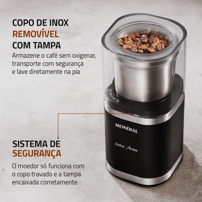 moedor de café mondial mcf-01-bi 75580 127v/60hz (mp)