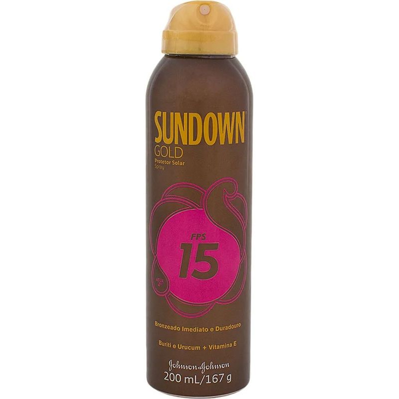 protetor solar sundown gold spray fps15 200ml