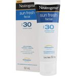 protetor solar facial neutrogena sun fresh fps30 50ml