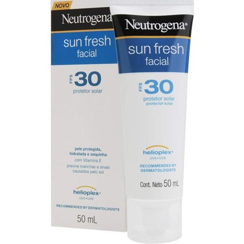 protetor solar facial neutrogena sun fresh fps30 50ml