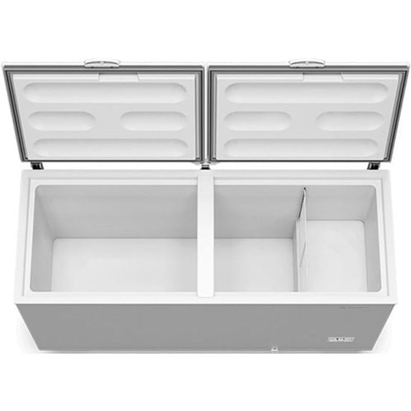 freezer horizontal metalfrio inverter 543 litros 2 portas bivolt branco da550ift00