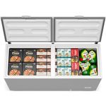 freezer horizontal metalfrio inverter 543 litros 2 portas bivolt branco da550ift00