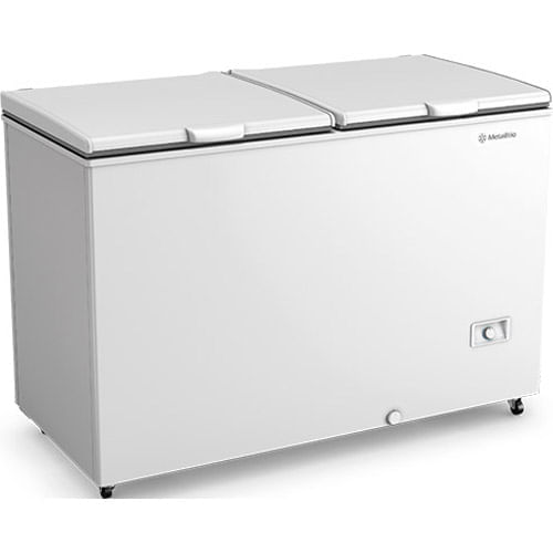 Freezer Horizontal Metalfrio 417L 2 Portas Bivolt Branco