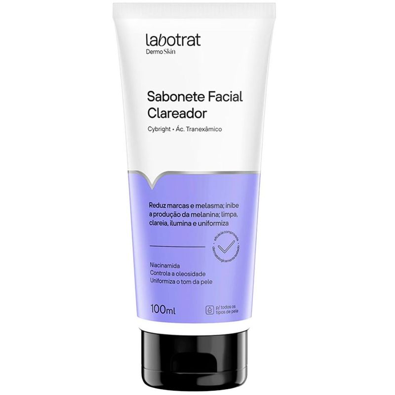 sabonete facial clareador labotrat 100ml