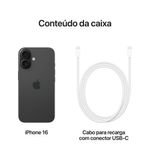 apple iphone 16 128gb preto tela 6.1" ios 18