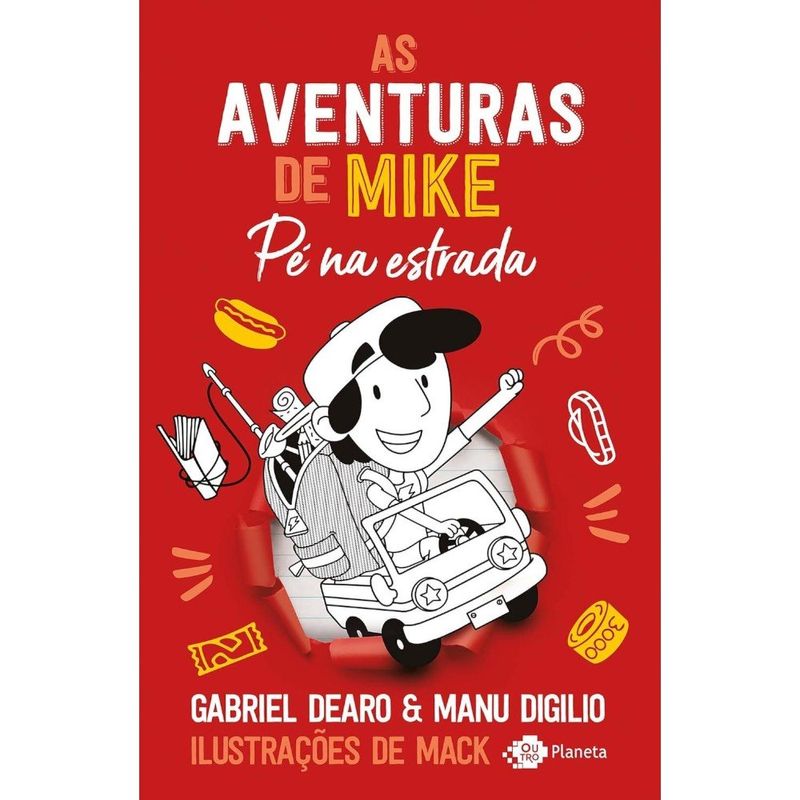 livro as aventuras de mike 5 pé na estrada editora outro planeta (mp)