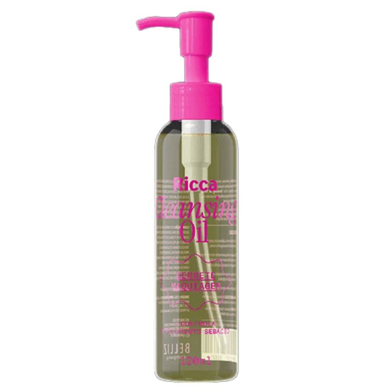 óleo de limpeza facial ricca cleansing oil 120ml