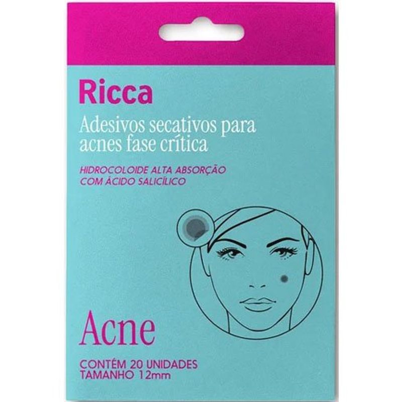 adesivo secativo para acnes ricca fase crítica 20 unidades