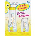 sabonete líquido íntimo 200ml e sabonete líquido íntimo 100ml dermacyd infantil