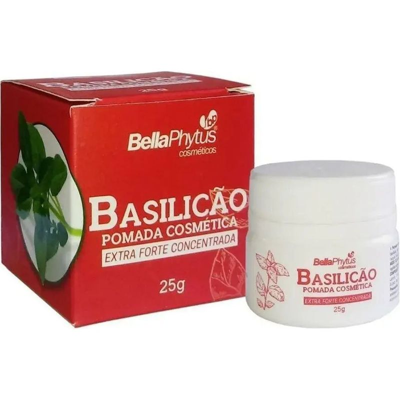 pomada cosmética basilicão bellaphytus extra forte concentrada 25g