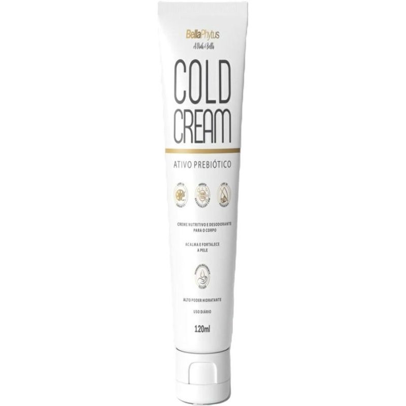 creme nutritivo bellaphytus cold cream ativo probiótico 120ml