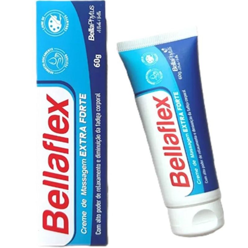 creme de massagem corporal extra forte 60g bellaflex