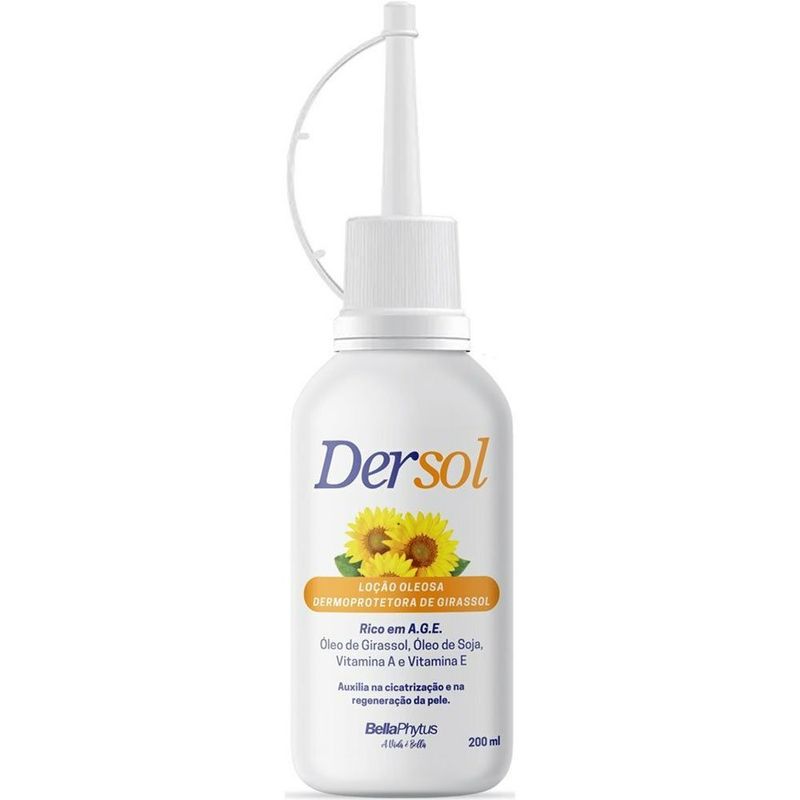 óleo de girassol dersol 200ml