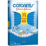 hastes flexíveis cotonetes johnson cotonetes 75 unidades