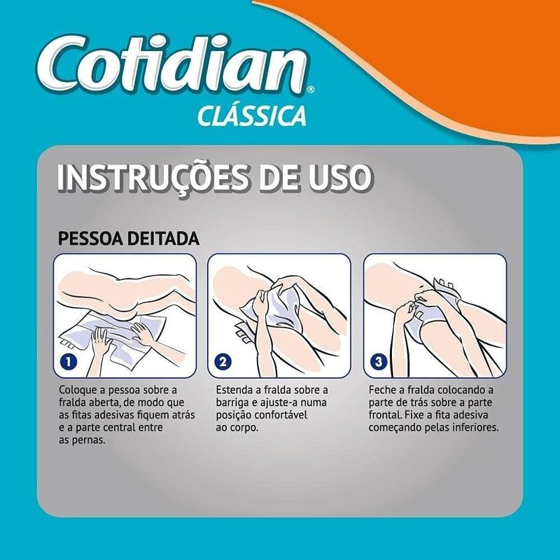 fralda adulto g cotidian clássica 8 unidades