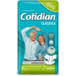 fralda adulto xg cotidian clássica 8 unidades