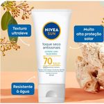 kit nivea sun rotina de autocuidado facial protetor solar fps70 40ml + creme antissinais 100g