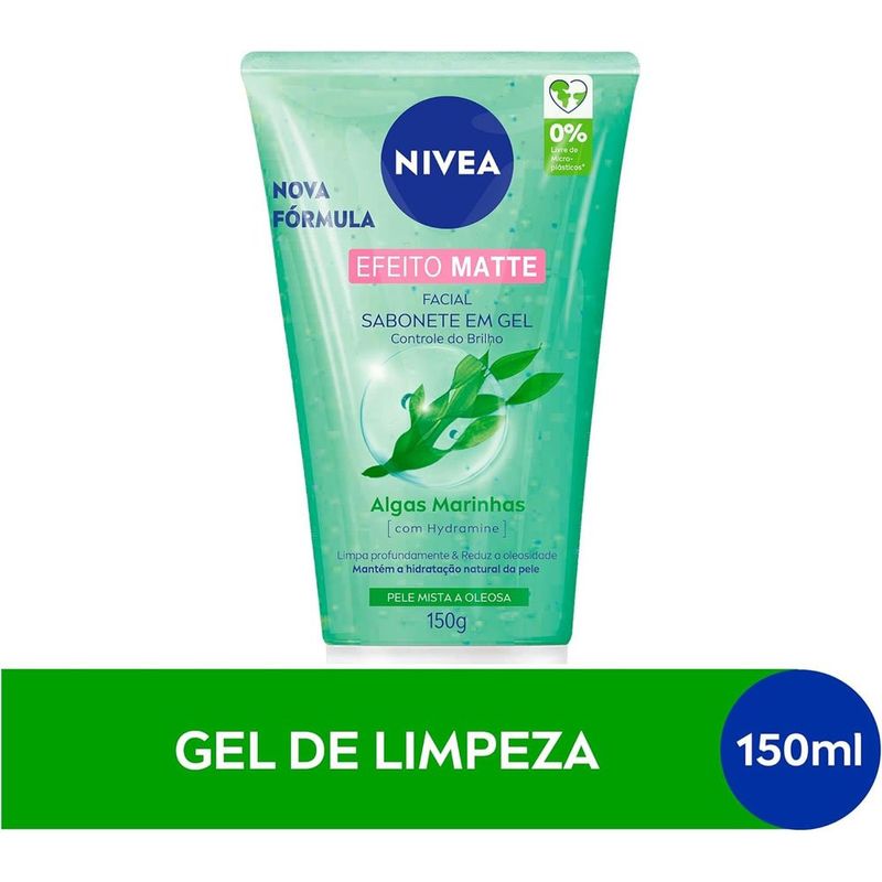 kit nivea rotina de autocuidado facial protetor solar fps 70 40ml + sabonete em gel 150g