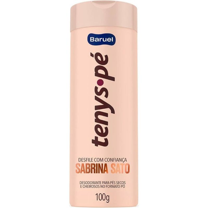 talco desodorante para os pés tenys pé baruel sabrina sato 100g