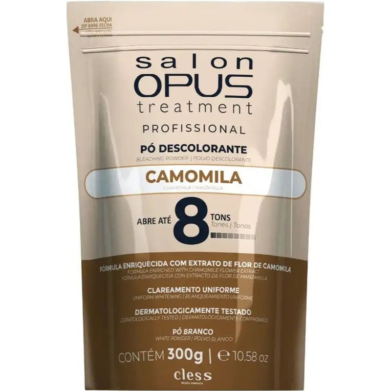 pó descolorante cless salon opus camomila 300g