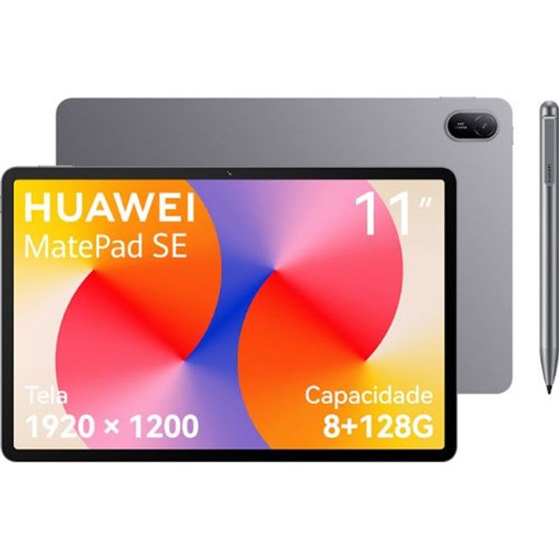 tablet huawei matepad se 11" 128gb wi-fi cinza