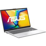 notebook asus 256gb cor prata intel core i3 windows 11 tela 15,6" e1504ga-nj441w
