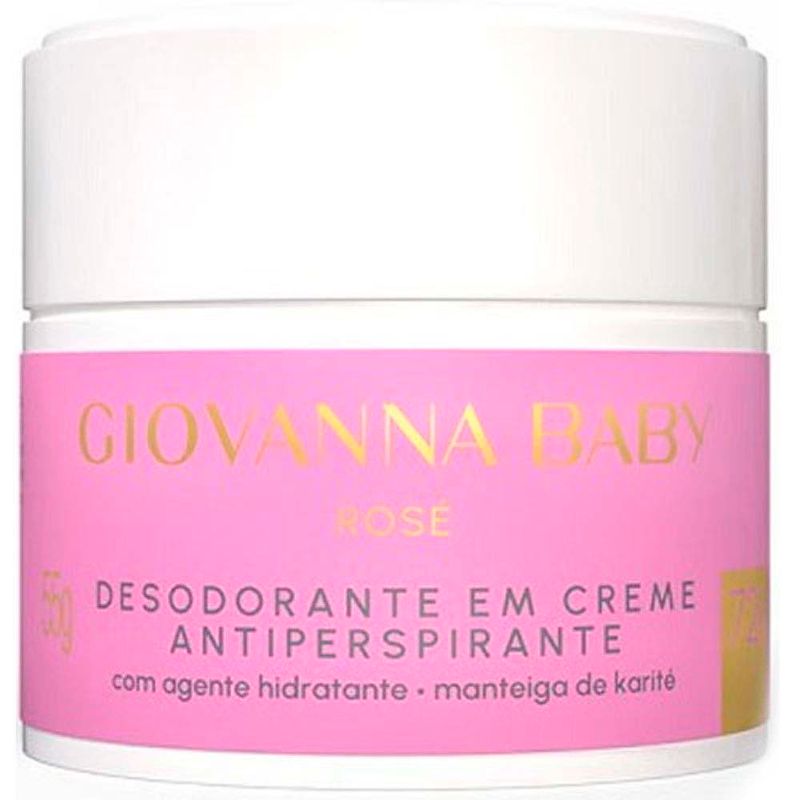 desodorante em creme antiperspirante giovanna baby dolce rosé 55g