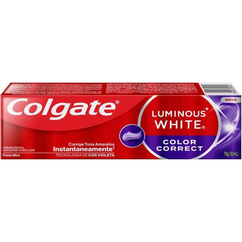 creme dental colgate luminous white color correct 70g