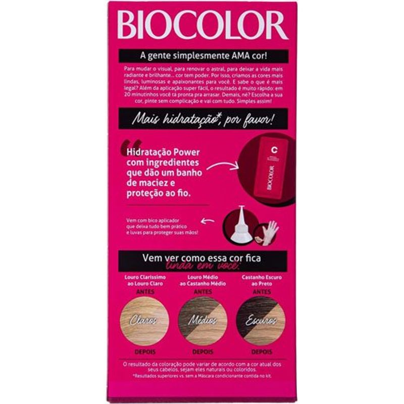 tinta para cabelo biocolor super louro abusado 9.0