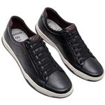 tênis casual masculino n°40 democrata denim jay preto (mp)