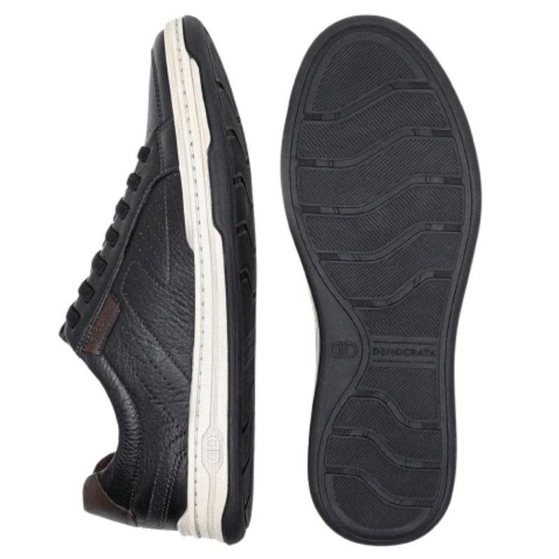 tênis casual masculino n°40 democrata denim jay preto (mp)