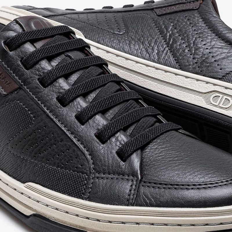 tênis casual masculino n°40 democrata denim jay preto (mp)