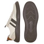 tênis casual masculino n°42 democrata vibe marrom creme (mp)