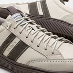 tênis casual masculino n°42 democrata vibe marrom creme (mp)