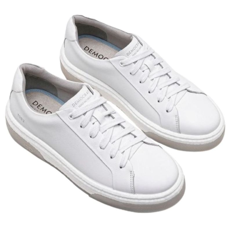 tênis casual masculino n°43 democrata pulse beat branco (mp)
