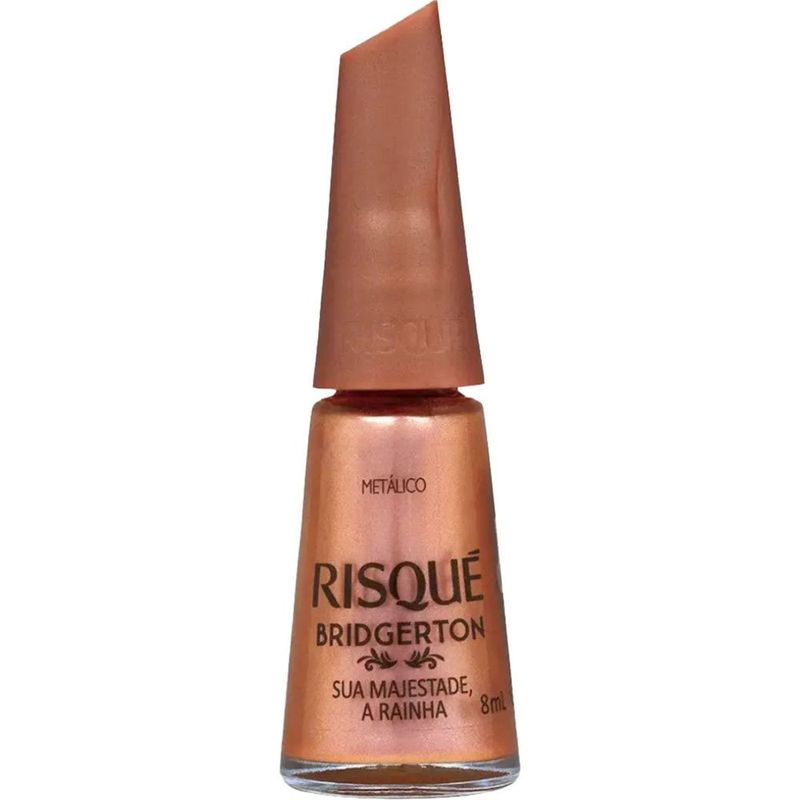esmalte metálico risqué bridgerton sua majestade, a rainha 8ml