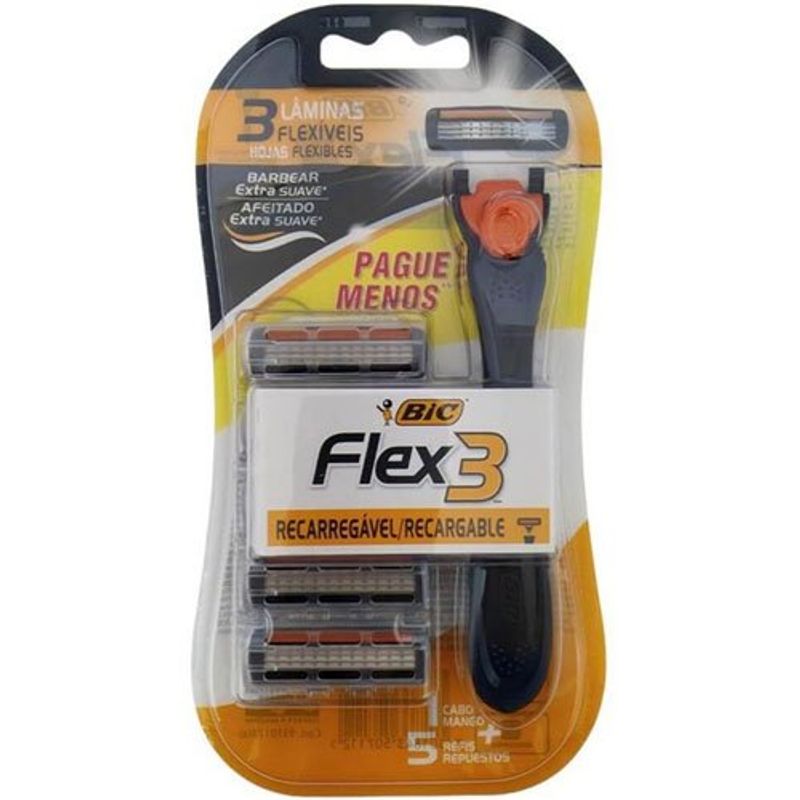 aparelho de barbear bic flex 3