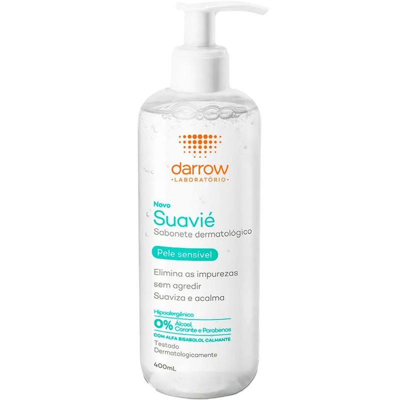 sabonete líquido dermatológico darrow suavié pele sensível 400ml
