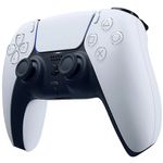 controle sem fio playstation 5 sony dualsense branco e preto (rcell)