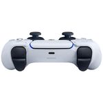controle sem fio playstation 5 sony dualsense branco e preto (rcell)